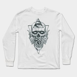 All Seeing Skull Long Sleeve T-Shirt